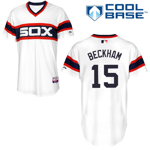 Gordon Beckham #15 Youth Baseball Jersey-Chicago White Sox Authentic Alternate Home MLB Jersey